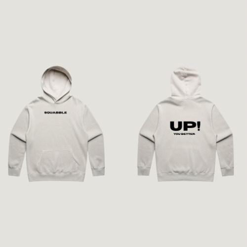 SQUABBLE UP RELAXED FADED HOOD.