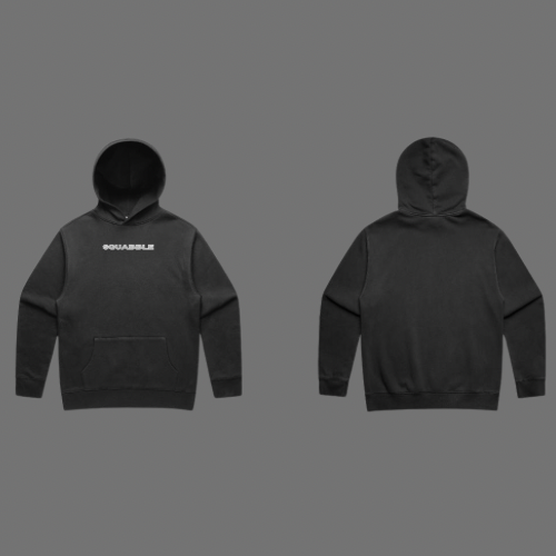 SQUABBLE UP CHROME RELAX FADED HOODIE.